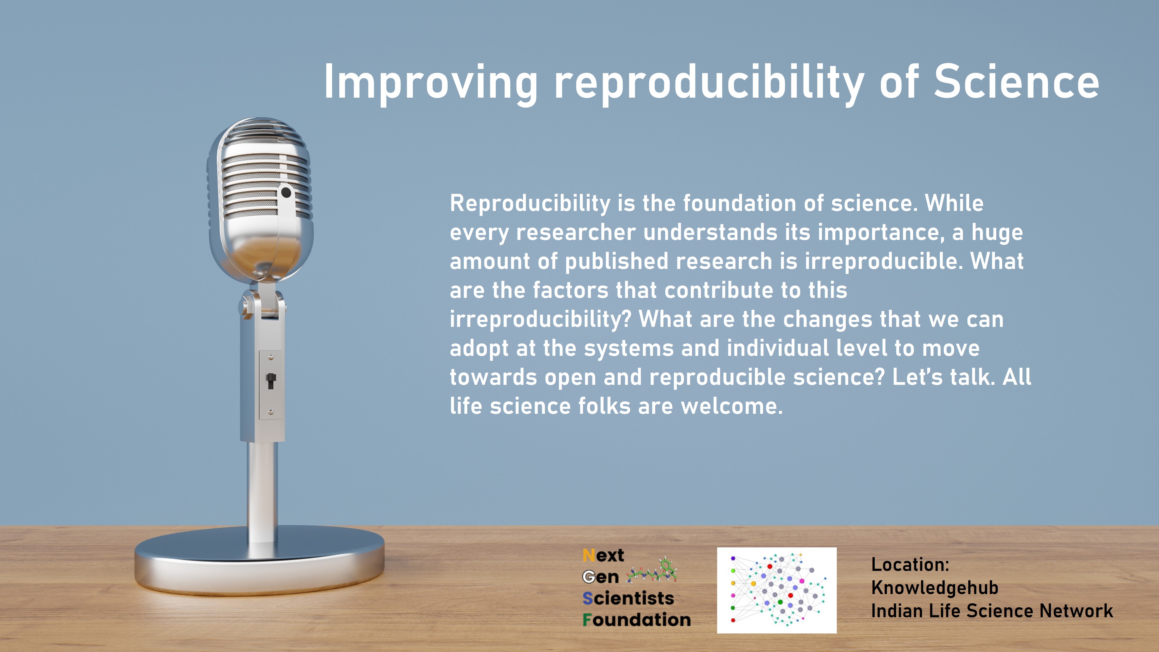 Reproducible Science Next Gen Scientists Foundation